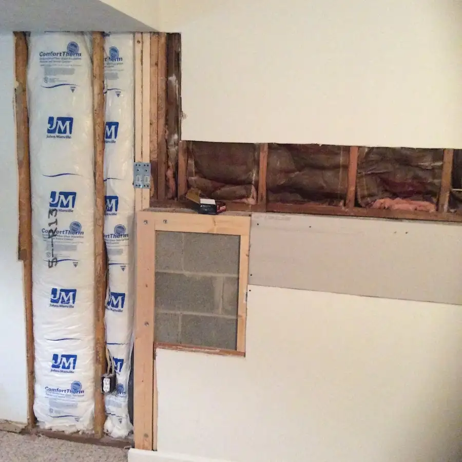 Wall insulation replacement during Odor Removal & Deodorization in Providence Village